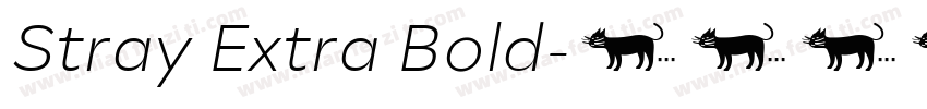 Stray Extra Bold字体转换